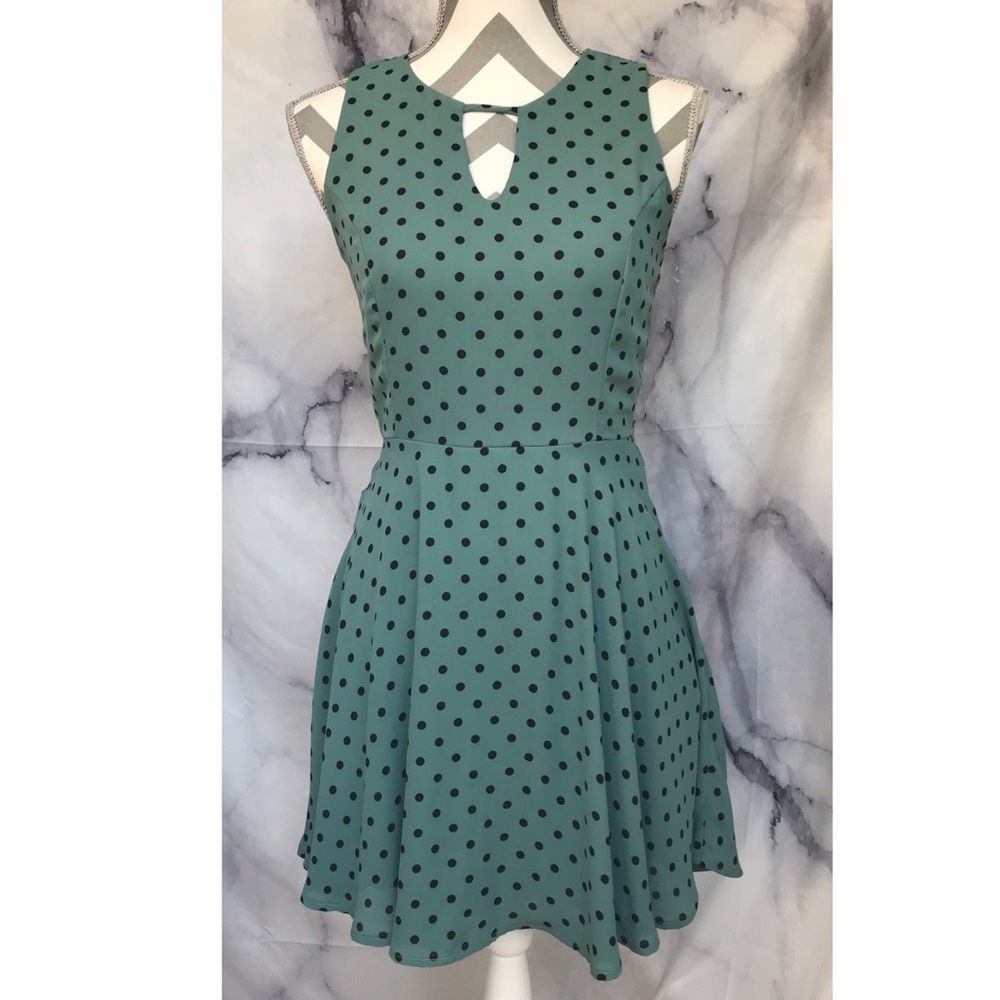 DEE ELLE Nordstrom Polka Dot empire Waist dress